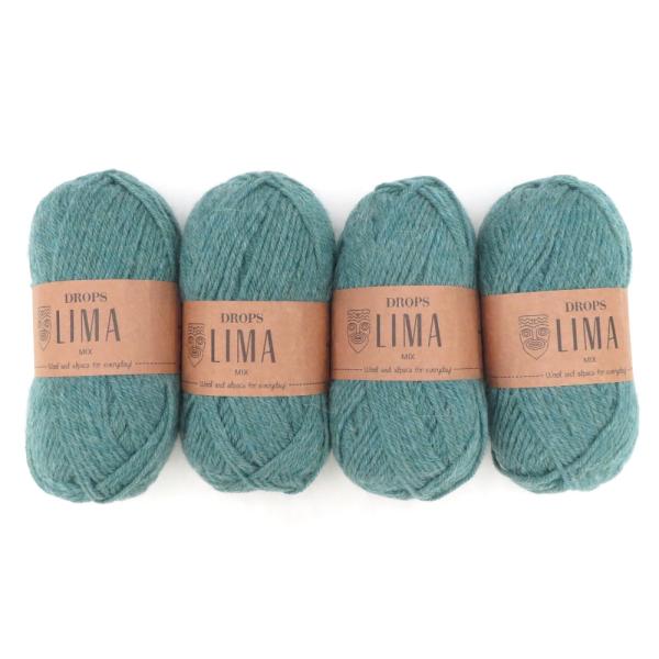 毛糸 DROPS LIMA MIX リマ ミックスウールヤーン 9018番 4玉 ペルー製 未使用品