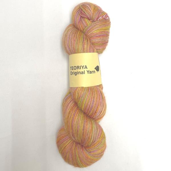 毛糸 ておりや TEORIYA Original Yarn ポピー 2番色 1かせ 約100g 約480m 秋冬毛糸 未使用品