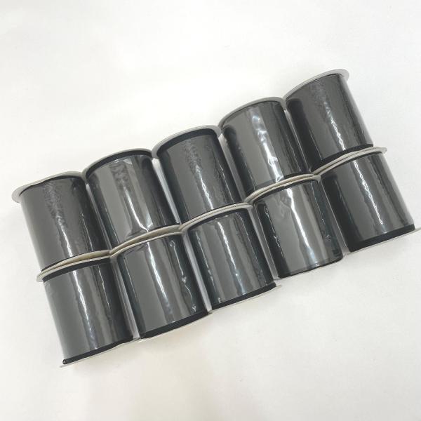 カネボウ毛糸 毛糸 ポピー リボンヤーン 10巻セット 112色番 1巻約19g 約120m アクリル100％ 黒