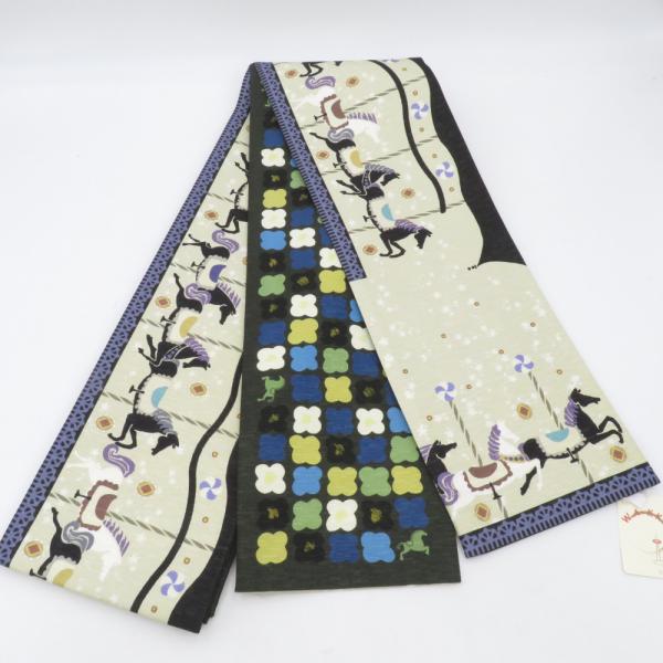 WAKKA半幅帯（サーカス柄） WAKKA半幅帯（サーカス柄）