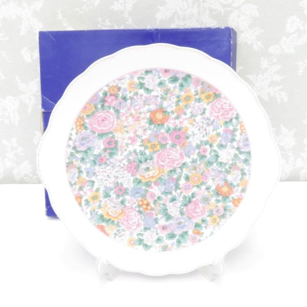 NIKKO ニッコー 食器 LIBERTY リバティ プレート ティパーティトレイ 大皿 23cm 小花柄 耳付きプレート
