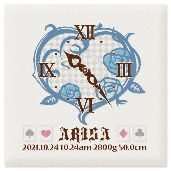 名入れ専門店のココロコが選ぶ「出産祝い・ココロコセレクト」商品【名入れ ベビー アルバム アリス時計】アルバムの表紙に「赤ちゃんのお名前」と「出生時間を示した時計」「生年月日」「出生身長」「出生体重」を名入れするオーダーメイドのアルバムです...