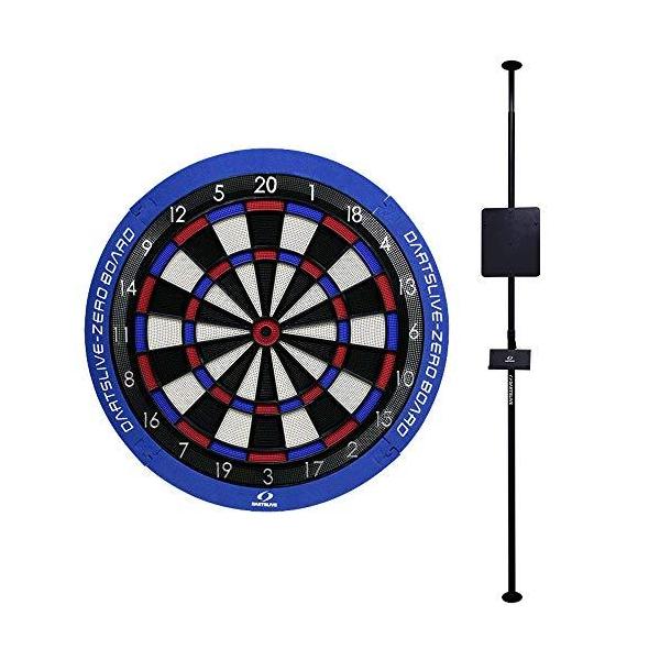 DARTSLIVE-ZERO BOARD & DARTSLIVE ポールスタンド ブラック :a