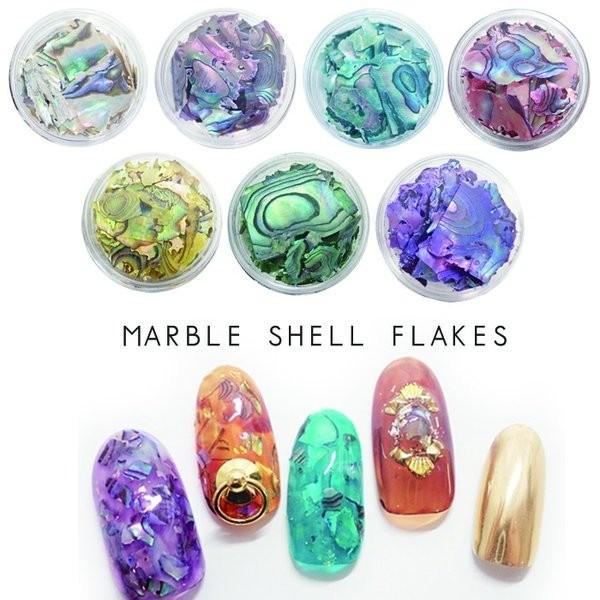 マーブルシェルフレーク 選べる7色 マーブル模様 アワビ 天然 貝殻 シェル シェル模様 シェルフレーク シェル クラッシュ レジン ネイル ジェル ネイル クラフ Marbleshell7 Cocoro Nail ヤフー店 通販 Yahoo ショッピング