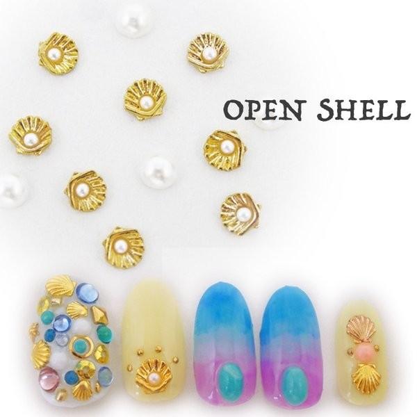 オープンシェルネイルパーツ 5個 ホタテ貝 パール入りシェル 貝殻ネイル リゾートネイルに Np07 Cocoro Nail ヤフー店 通販 Yahoo ショッピング