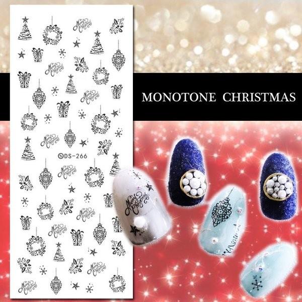 モノトーンクリスマス リース スノー ツリー ウォーターネイルシール アンティーク ジェルネイル レジン アクセサリー作りにも S21 Cocoro Nail ヤフー店 通販 Yahoo ショッピング