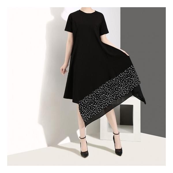 ワンピース モード系 モダン 個性的 ひざ下丈 クルーネック 大人可愛い フォーマル セクシー フェミニン 春夏 結婚式 二次会 Buyee Servicio De Proxy Japones Buyee Compra En Japon