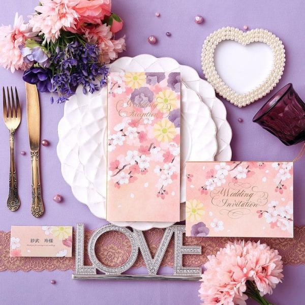 結婚式 招待状 プランタン 春 桜 手作り キット おしゃれ 安い 用紙 10部1セット Buyee Buyee Japanese Proxy Service Buy From Japan Bot Online