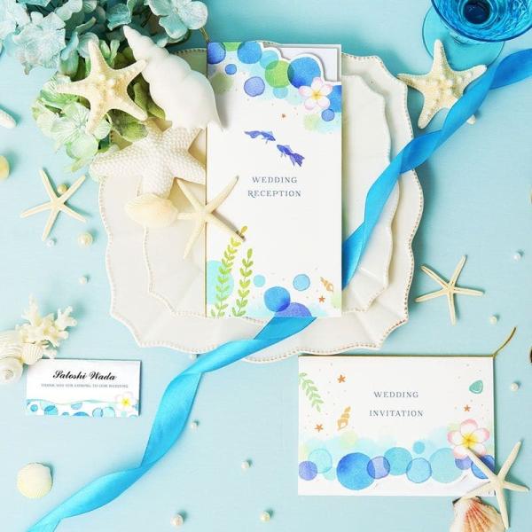 結婚式 招待状 海からの祝福 手作り キット おしゃれ 安い 用紙 10部1セット Buyee Buyee Japanese Proxy Service Buy From Japan Bot Online