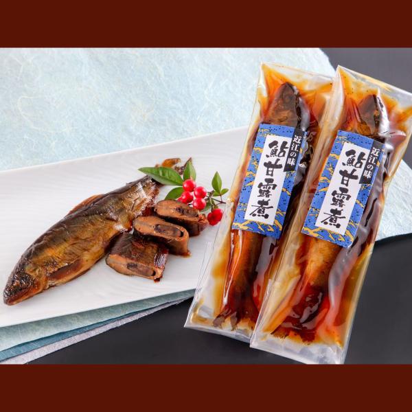 当社の甘露煮は京都の木船床料理職人から指導を受け、独自のアレンジを加えた創業95年の技を注ぎ込んでおります。直火焚きで８時間以上かけ焚きあげているため、頭から骨まで柔らかく丸々１匹食べることが出来ます。商品は無添加で仕上げております。とても...