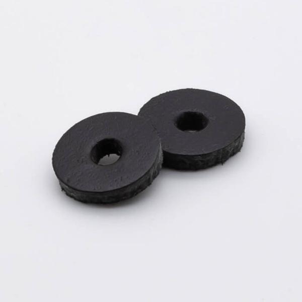 【メール便OK】入数 2個ストラップピンとボディの間に挟み、ボディの傷付きと緩みを防止するレザークッション。