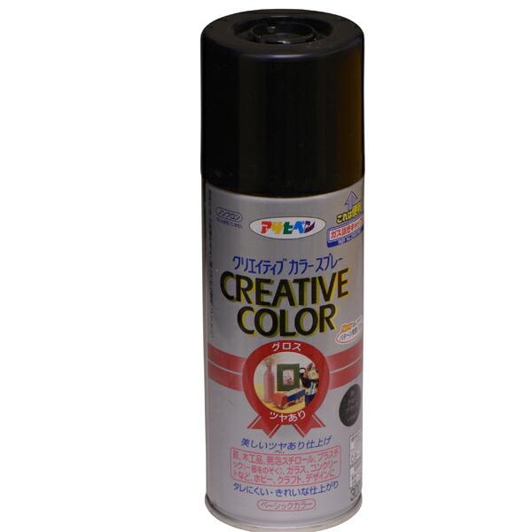 他サイト： アサヒペン クリエイティブカラースプレー 300ML 89グロスブラック 4970925503459の商品画像