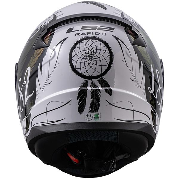 (あすつく) LS2 HELMETS:【国内正規品】ジャパンフィットモデル RAPID2 WHITE BLACK PINK L 163532615L