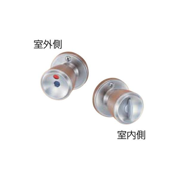 他サイト： (あすつく) 川口技研:ハイス両玉WC錠 表示錠 (ツマミカギ) バックセット60mm 4971771032162 川口技研 ハイス 握り玉 セットの商品画像