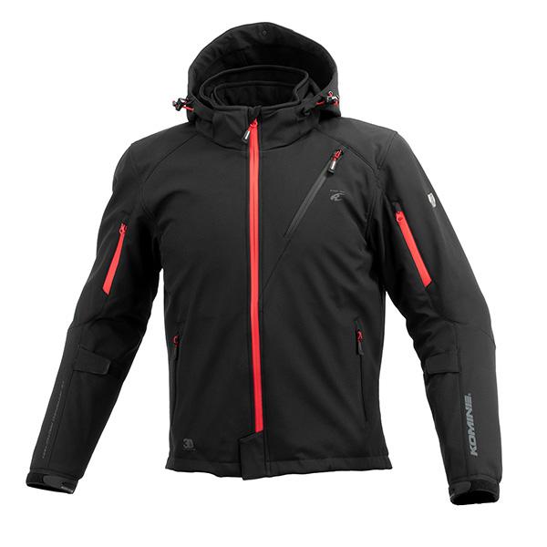 他サイト： KOMINE（コミネ） JK-5792 プロテクトソフトシェルウィンターパーカ-IFU Neo Black/Red 2XL 07-5792-NEOBKの商品画像