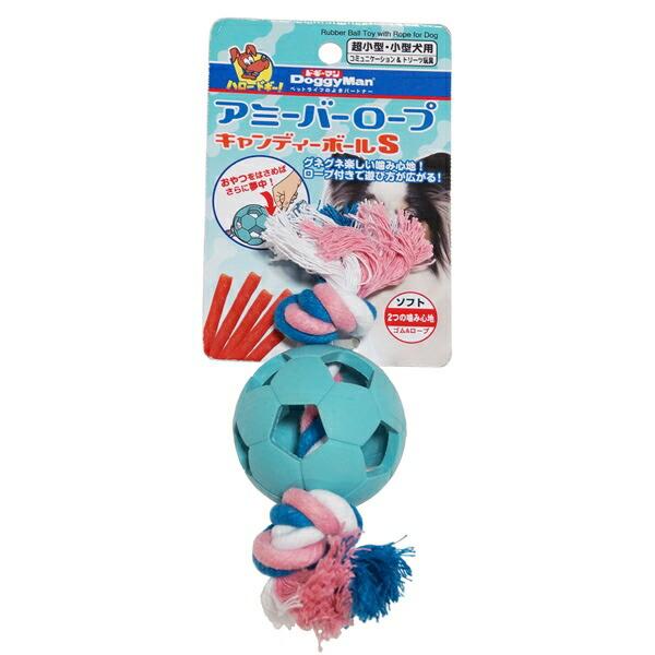 ドギーマンハヤシ アミーバーロープ キャンディーボール S 犬 おもちゃ ボール ロープ ゴム ペット 玩具 オモチャ Icn Rps イチネンネット 通販 Yahoo ショッピング