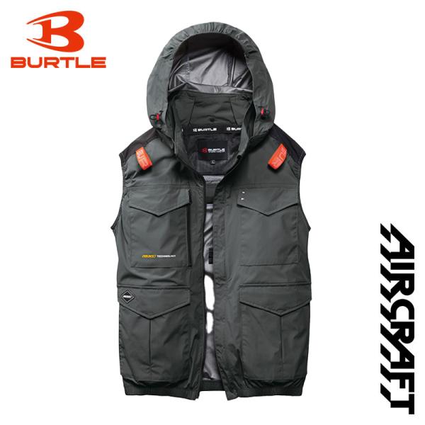 【あすつく】バートル（BURTLE） ACベスト 53 ストームグレー XL AC2104