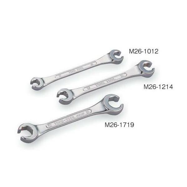 TONE(トネ):フレアナットレンチ(15°) M26-1719 ● ●二面幅17×19mm二面幅17×19mm ●ミリ FNW34