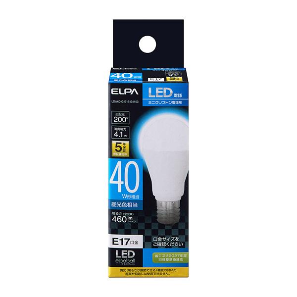 他サイト： ELPA(エルパ):LED電球 ミニクリプトン形 LDA4D-G-E17-G4103の商品画像