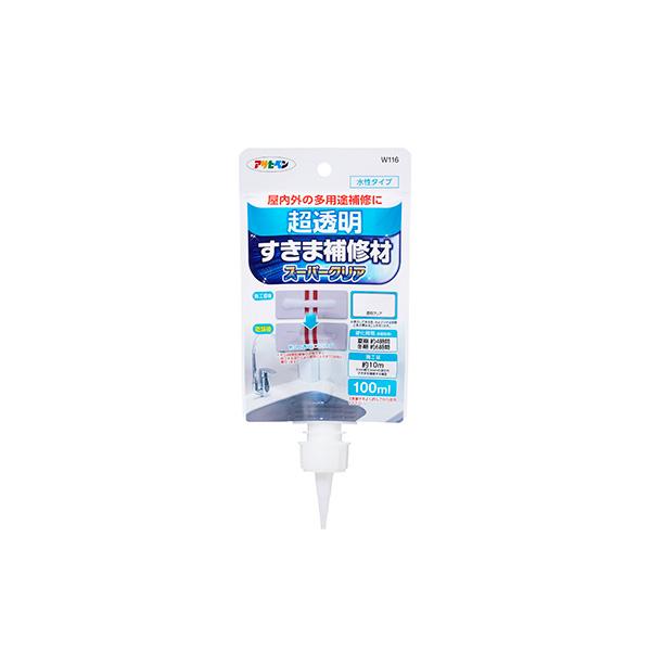 アサヒペン:すきま補修材 スーパークリア 100ML W116 クリア 4970925304209