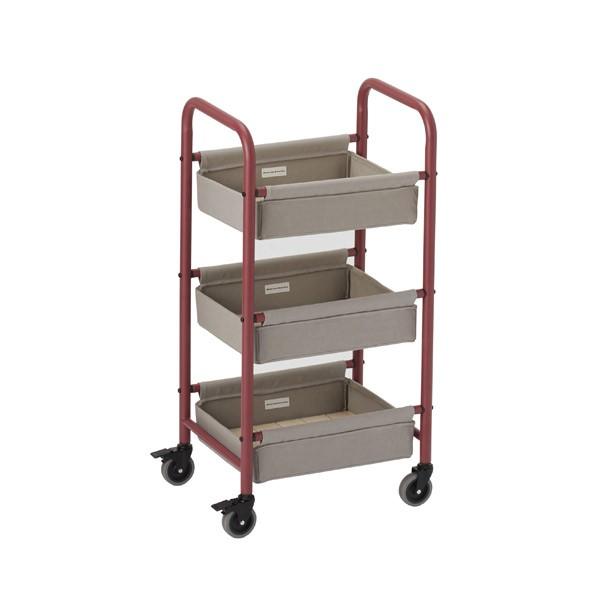 フクダクラフト:ワゴン バスケットワゴン キャスター付き W-AL03 VRO