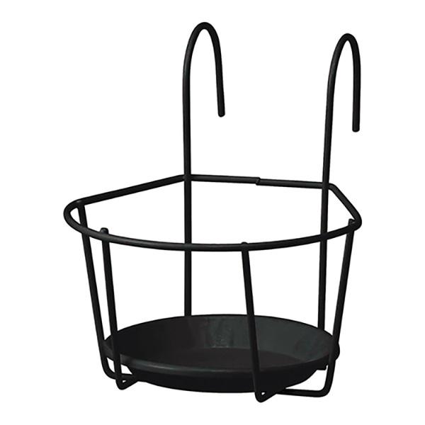 花やグリーンをもっと素敵にディスプレイ出来ます。【用途】プランターホルダー。【機能】4号サイズの鉢に適合し、フェンスやトレリス、手すりに引っ掛けてお使いいただけるプランターホルダーです。【仕様】●サイズ：約幅18cm×奥行25cm×高さ19...