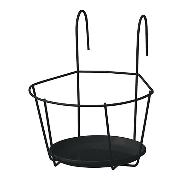 花やグリーンをもっと素敵にディスプレイ出来ます。【用途】プランターホルダー。【機能】5号サイズの鉢に適合し、フェンスやトレリス、手すりに引っ掛けてお使いいただけるプランターホルダーです。【仕様】●サイズ：約幅22cm×奥行30cm×高さ24...