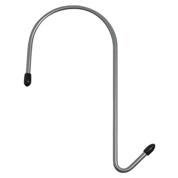 手摺りにハンギングプランターを引っかけるのにピッタリなフックです。【用途】壁掛け鉢を手軽に飾れるスチール製フック。【機能】幅約8cmまでの手摺りに取り付けられます。【仕様】●幅8cmまで。●耐荷重：2kgまで(この値は実測値であり、保証値で...