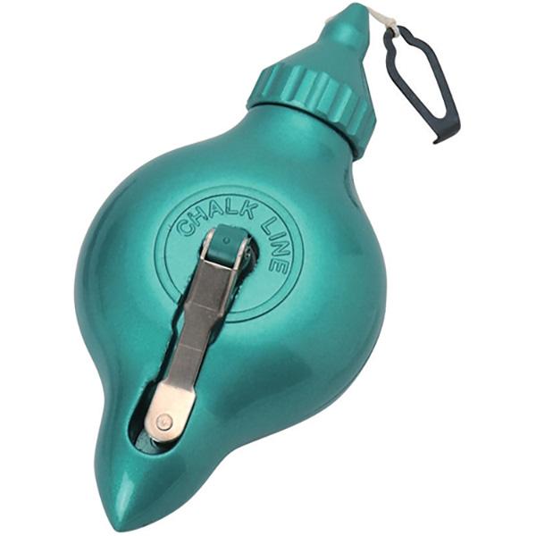 火に強いアルミ製ボディです。【用途】建築用チョークライン。【機能】底部に滑り止めゴムが付いています。手に馴染む持ちやすい形状です。【仕様】●重量：200g。●糸の長さ：16m。【材質】●本体：アルミダイキャスト。【商品サイズ】縦(mm)　5...