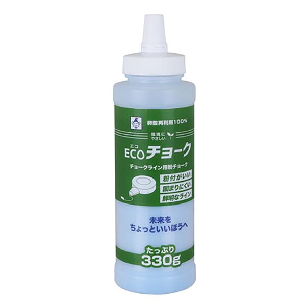 卵殻から生まれたちょっとエコな粉チョークです。【用途】チョークライン用粉チョーク。【機能】卵殻再利用100%で環境にやさしい粉チョークです。粉付がよく、鮮明なラインが引けます。たっぷり330g入りです。【仕様】●色：青。●容量：330g。【...
