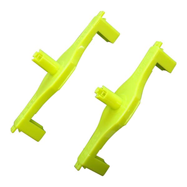 ブロック積みの水糸が正確、簡単に張れます。【用途】ブロック積用水糸ガイド。【機能】簡単にブロック積みの水糸が正確に張れます。水糸ガイドには、たくみミエール水糸も取り付けることができます。【仕様】●100mm幅ブロック用。【材質】●ガイド：A...