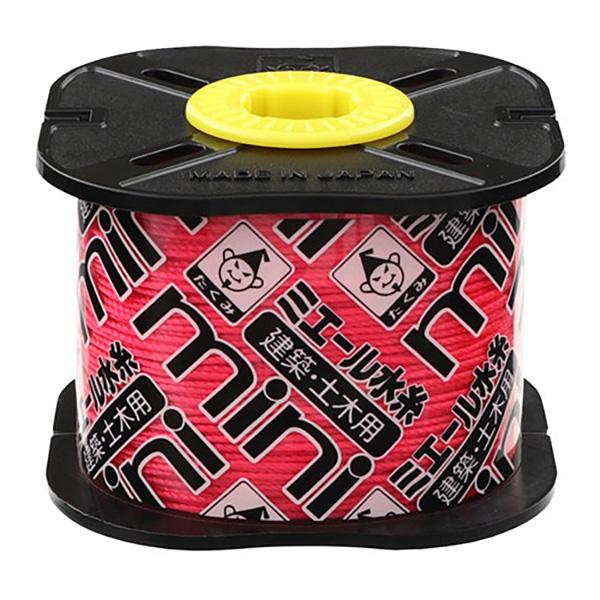 コンパクトで使いきりやすい巻量です。【用途】建築用水糸。【機能】くるくる回る軸付リールです。切った糸はリールの凹部に巻けます(目安細約15m太約12m)。よく見える蛍光染色です。強く、長時間垂れにくいナイロン製水糸です。【仕様】●蛍光ピンク...