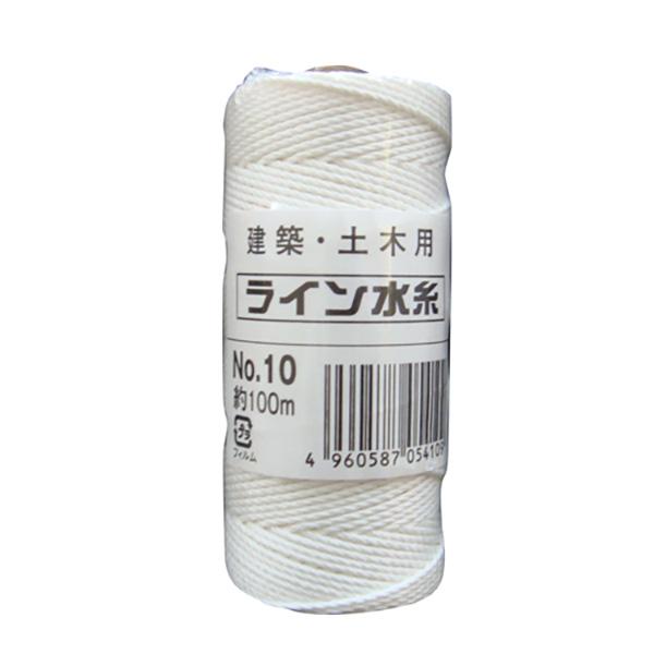 建築・土木用の水糸です。【用途】測量用水糸。【機能】一般測量用の水糸です。【仕様】●長さ：約100m。【材質】●糸：エステル。【注意事項】製造上、糸に継ぎ目が入る場合があります。【商品サイズ】縦(mm)　45横(mm)　45高さ(mm)　1...