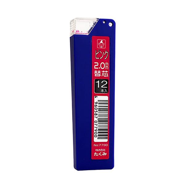 熱に強い2.0ミリ芯です。【用途】ノック式鉛筆用替芯。【機能】ノック式鉛筆用の替芯です。建築マーキング用の耐熱2ミリ芯です。【仕様】●芯の太さ：2.0mm。●芯の色：ピンク。【材質】●ケース：ABS。【注意事項】食べたり飲んだりしないで下さ...