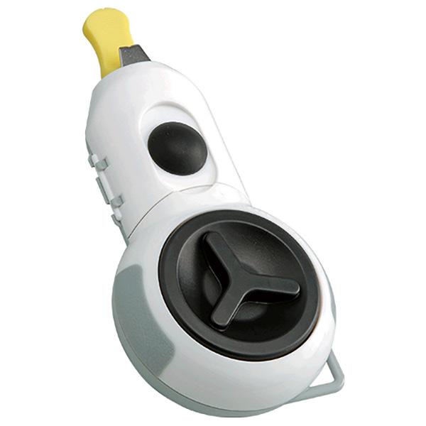 ミニマムな墨つぼです。【用途】墨壺。【機能】道具箱の中を汚さないよう、保管ケース付きです。糸替えが簡単なフルオープンです。簡単に正確な墨打ちができます。墨打ち長さは最長約5.5mです。【仕様】●本体カラー：白。●糸太さ：約0.6mm。●糸長...