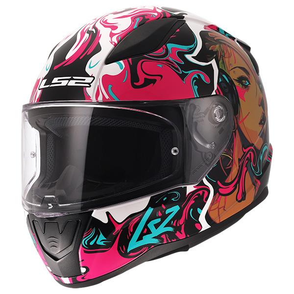 (あすつく) LS2 HELMETS:ジャパンフィットモデル RAPID2 CYBERG PURPLE CYAN XL 4562343605947