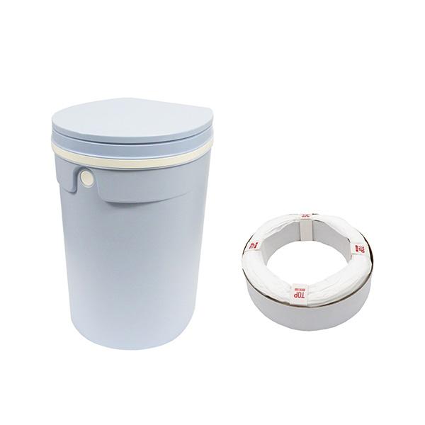 他サイト： ジェフリーズジャパン:DEO・PAIL デオペ-ルミニおむつ処理ポットミントブルー 4582394775642の商品画像