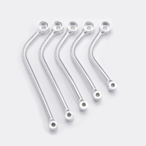 NANKAI MSTL 汎用マフラーステーφ16 RRタイプ オフセット30mm シルバー 南海部品 MSTL175RR：シルバー MST-RR-1