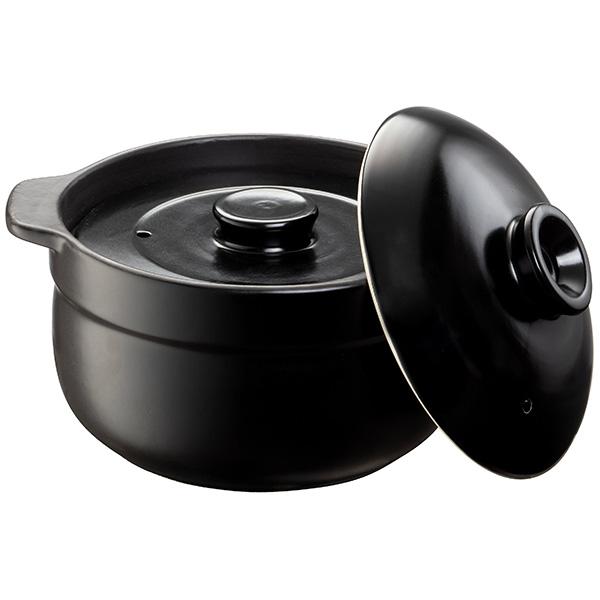 ●本体内側はレンジで発熱する特殊加工●遠赤外線効果でふっくらおいしく炊けます●加熱時間約13分●商品サイズ：幅23.5×奥行19.5×高さ14.3cm●重量2050g耐熱陶器中国JANCD：4971360344805