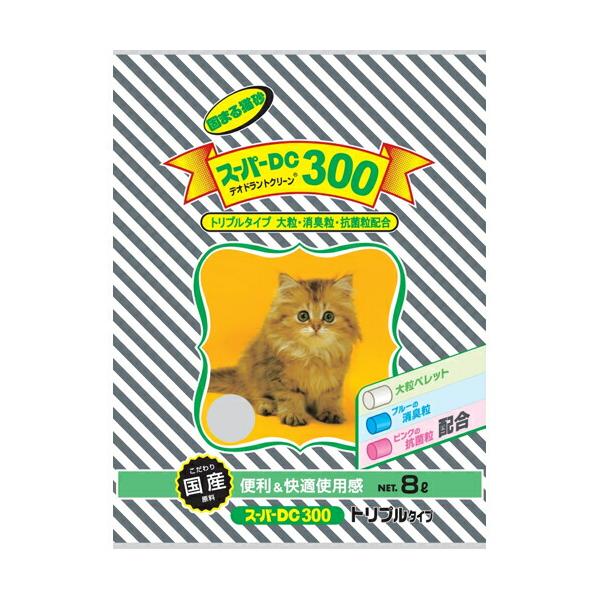 他サイト： スーパーキャット:スーパーDC300 8L 4973640001538 猫 砂 猫砂 鉱物 トイレ 国産 ベントナイト 固まるの商品画像