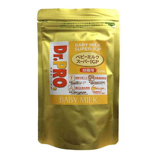 Dr.PRO ベビーミルク スーパーIGP 幼猫用 100g  猫用フード 栄養補助食品 ミルク
