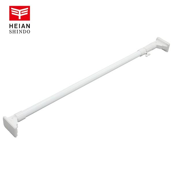 □カラー：白□サイズ：大□幅(cm)：110〜180□高さ(cm)：10□奥行(cm)：6.5□パイプ径(mm)：34.0・29.6□耐荷重(kg)：70〜35□材質(パイプ)：鉄製・塩ビ被覆仕上げ□材質(樹脂部品)：ABS樹脂、合成ゴム□...