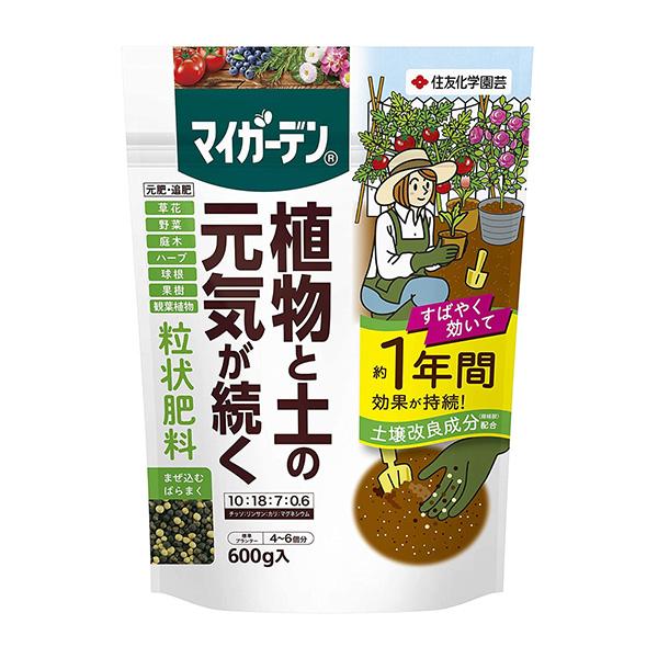 薔薇の肥料に。暖かく生育が盛んな時は多めに、寒くて生育が緩やかな時は少なめに、土の温度と水分で肥料の溶け出す量をコントロールします。元肥・追肥に使えます。植付け時に土に混ぜ込んでも、生育期に地面にばらまいてもよく効きます。約1年間しっかり効...