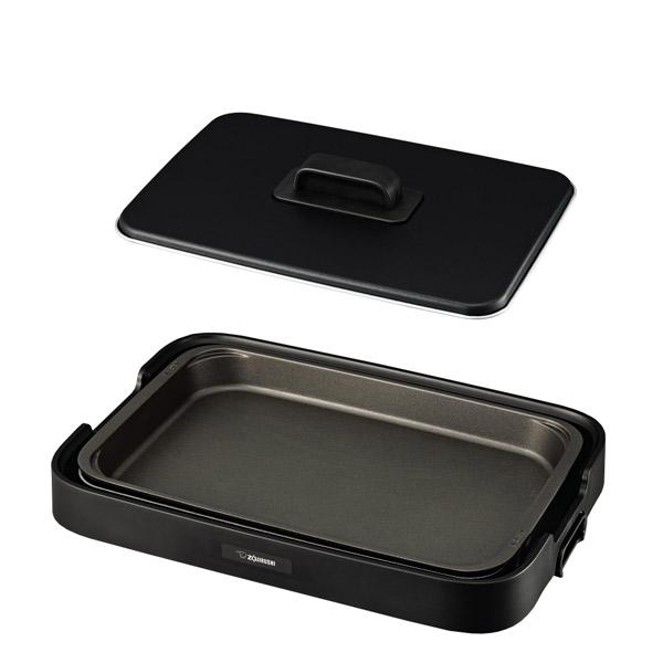 □外形寸法(約cm)：幅48×奥行33×高さ14□本体質量(約kg)：4□消費電力(W)：1300□電源コード(m)：2.5・こぼれにくい「深さ3.5cmの深型プレート」で具だくさんなメニューも楽しめる！深さ3.5cmだからたっぷり使え、定...