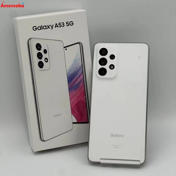 Galaxy A53 5G 128GB オーサムホワイト SCG15 AU版SIMフリー 美