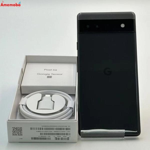 美品 Google pixel6a ブラック charcoal チャコール Google Pixel - Google Pixel6a charcoal 128GB SIMフリー黒