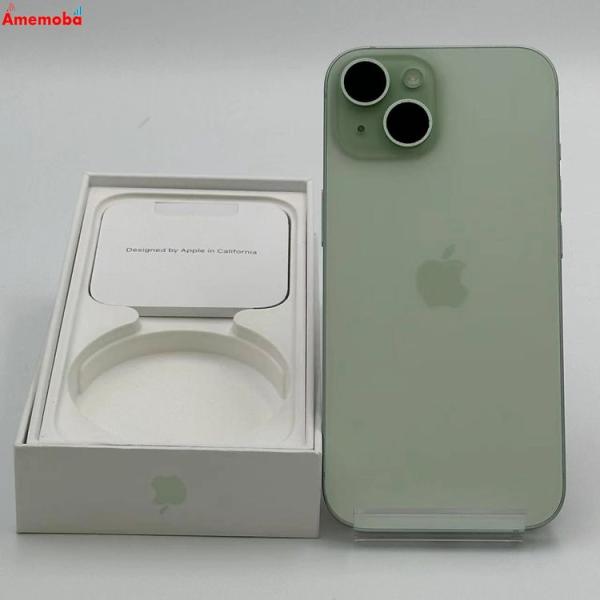 ● 美品 iPhone15 256GB グリーン MTMT3J/A SIMフリー 中古】iPhone15 256GB グリーン MTMT3J／A SIMフリー