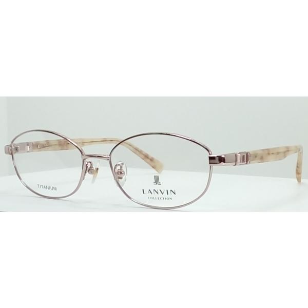 日本製 Lanvin ランバン 婦人メガネフレーム Vlc536j カラー0a32 ライトピンク トランスルーセント