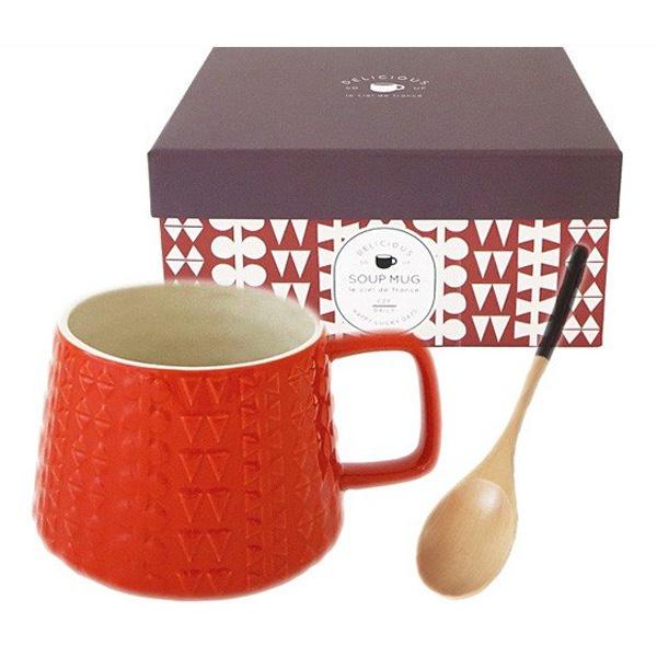 スープカップ おしゃれ スープマグカップ レッド レリーフ ギフト 誕生日プレゼント 女性 特価 セール 103t 507 クールファクトゥール 通販 Yahoo ショッピング