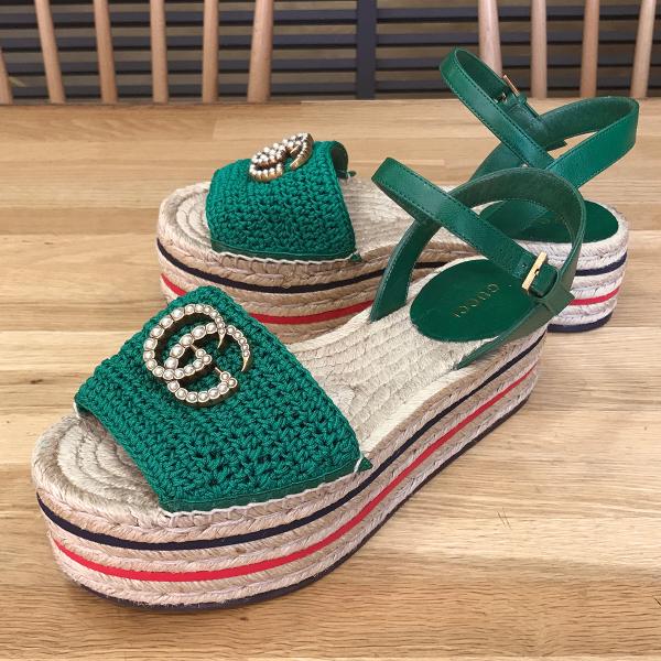 GUCCI 【超美品】グッチ GGマーモント プラットフォーム 